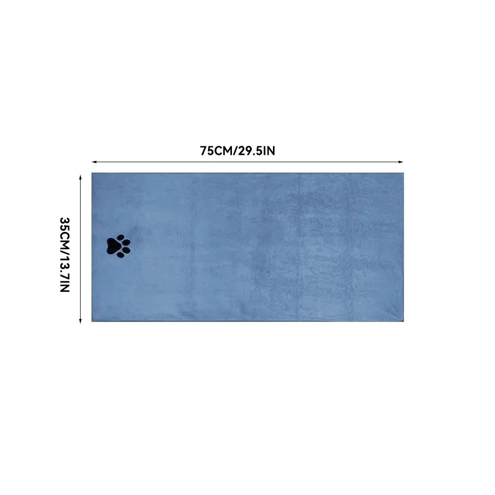 Serviette microfibre Pattimo bleue